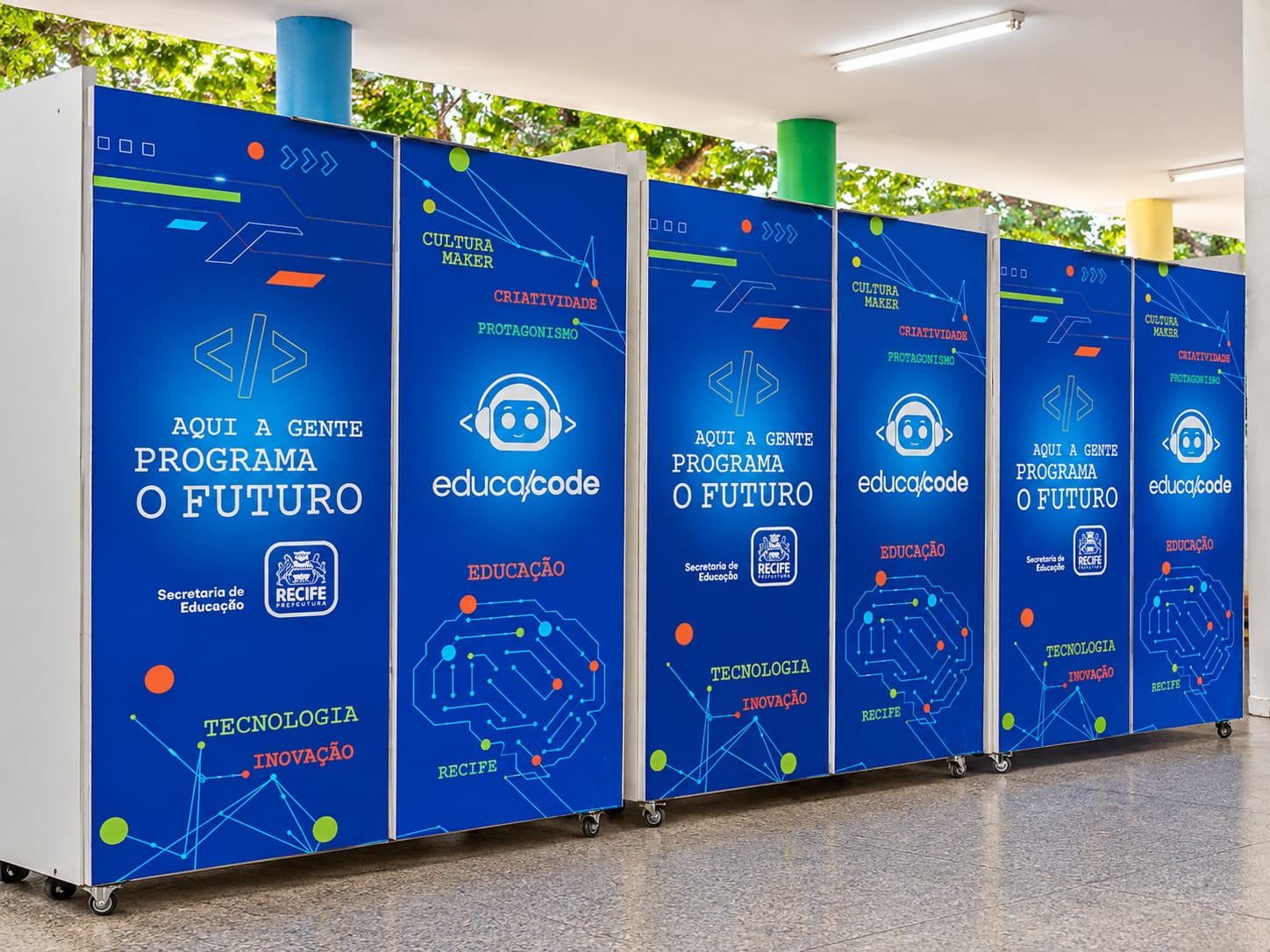 ADESIVO SINALIZAÇÃO AMBIENTE 01 — projeto da Triad Visual em Recife
