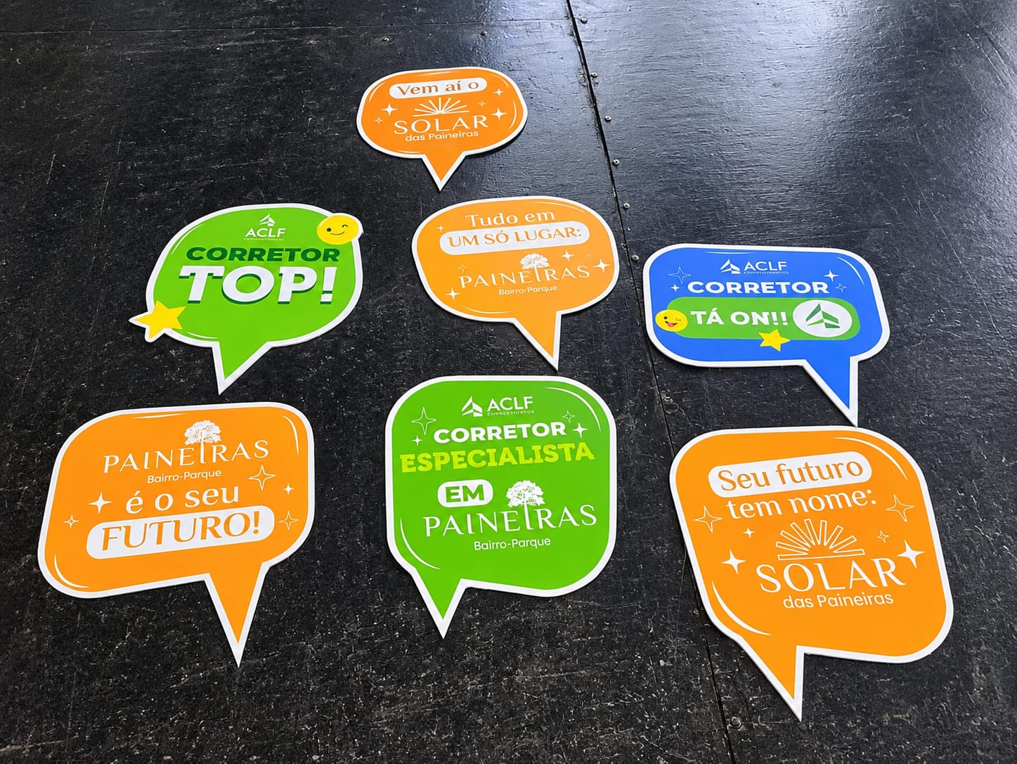 PLACAS PVC 01 — projeto da Triad Visual em Recife